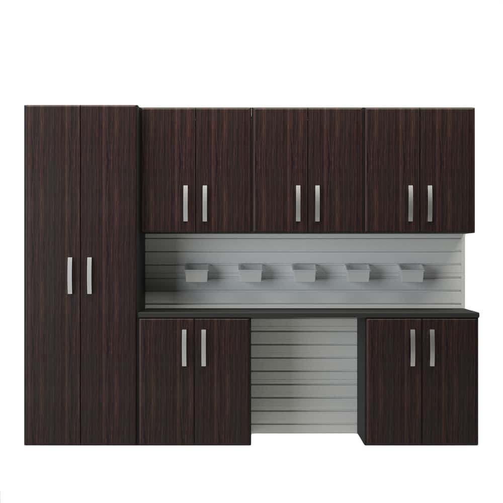 Flow Wall 7-piece Wood Cabinet Set
