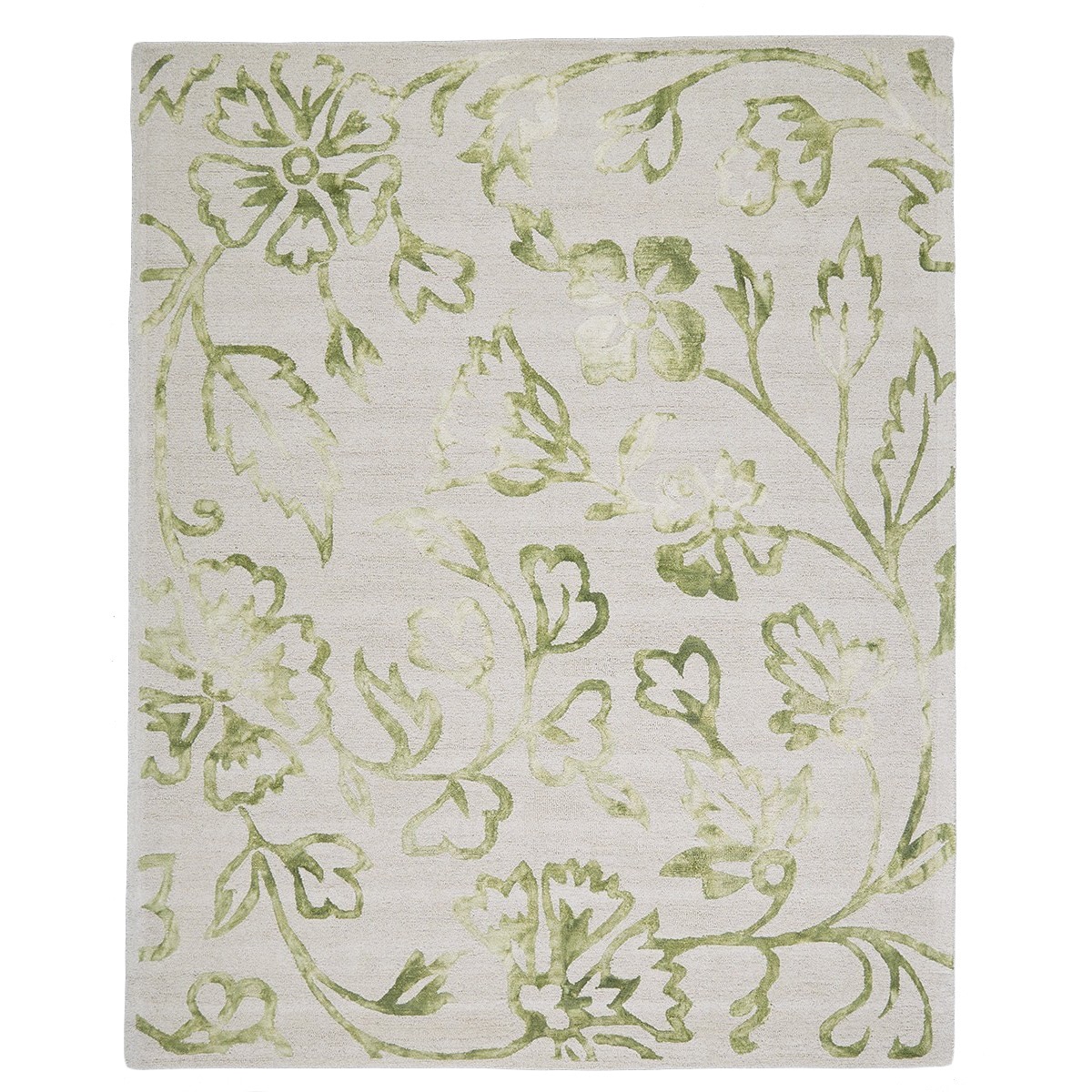 Lazza Hand hooked Avocado Wool Area Rug (8x10)