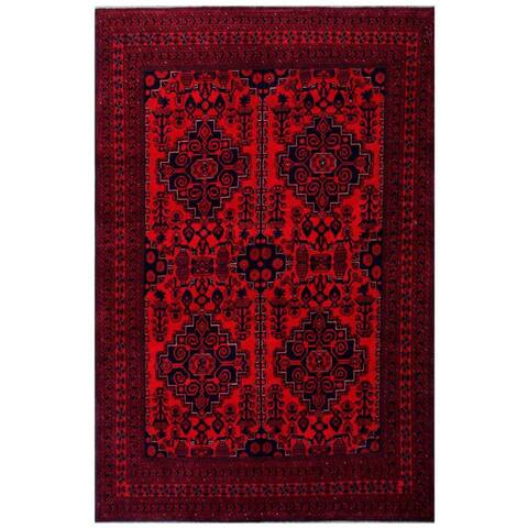 Handmade One-of-a-Kind Khal Mohammadi Wool Rug (Afghanistan) - 6'3 x 9'5