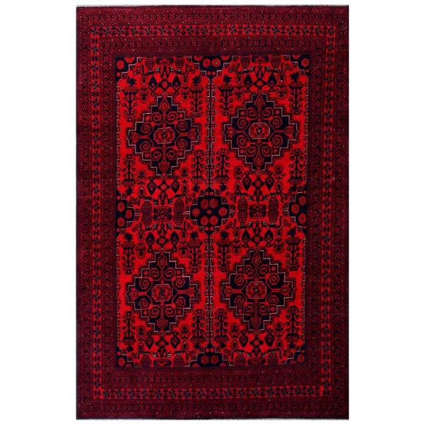 Handmade Herat Oriental Afghan Tribal Khal Mohammadi Wool Rug - 6'3 x 9'5 (Afghanistan)