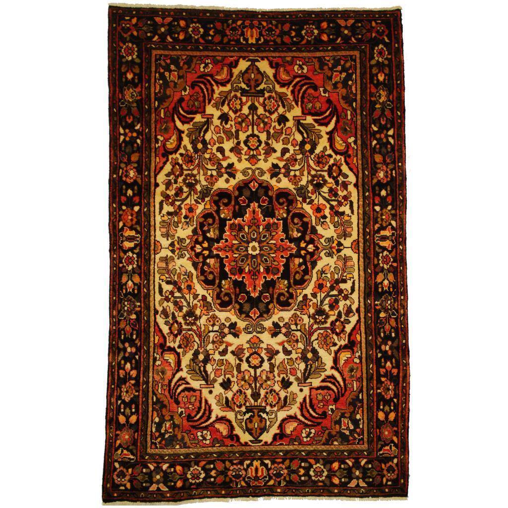 Handmade One-of-a-Kind Semi-Antique Tribal Sarouk Wool Rug (Iran) - 5'4 x 8'8
