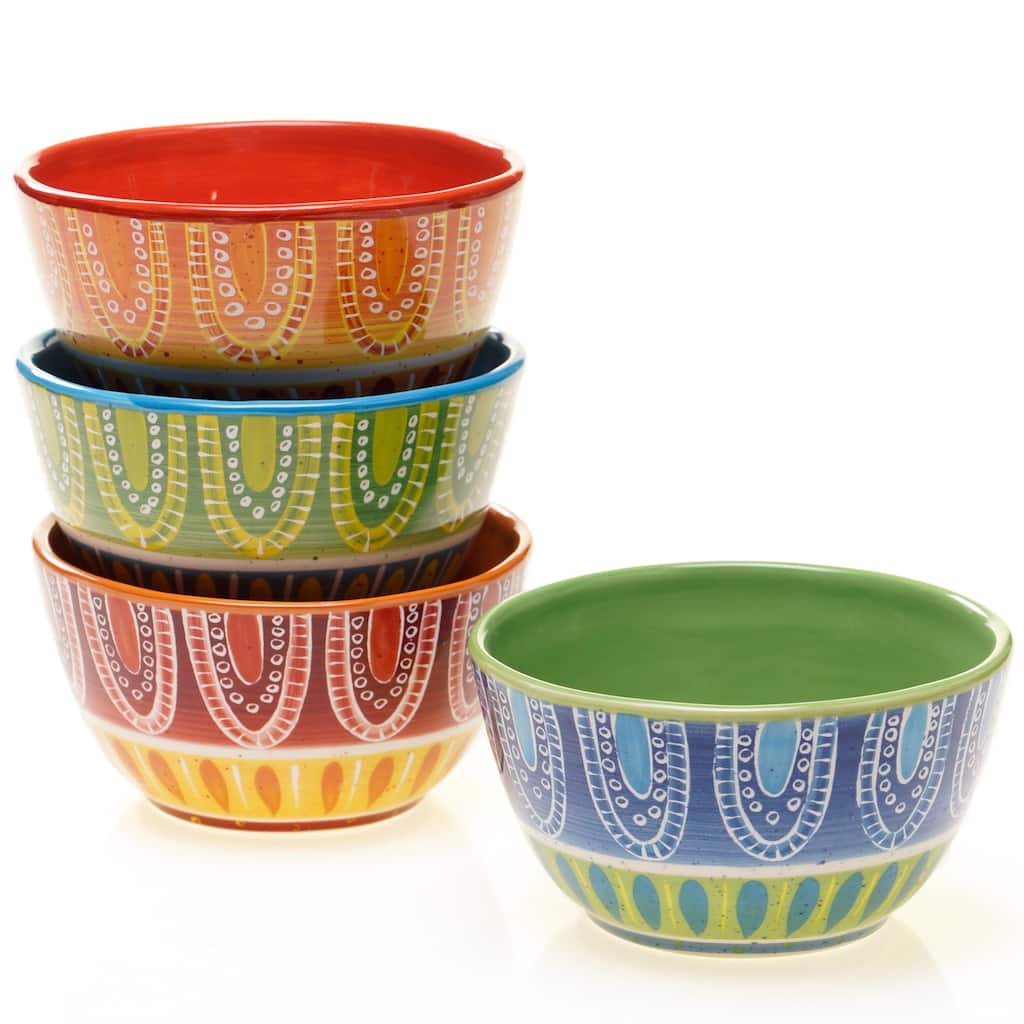 Tapas 6-inch Assorted Ice Cream Bowls (Set of 4)