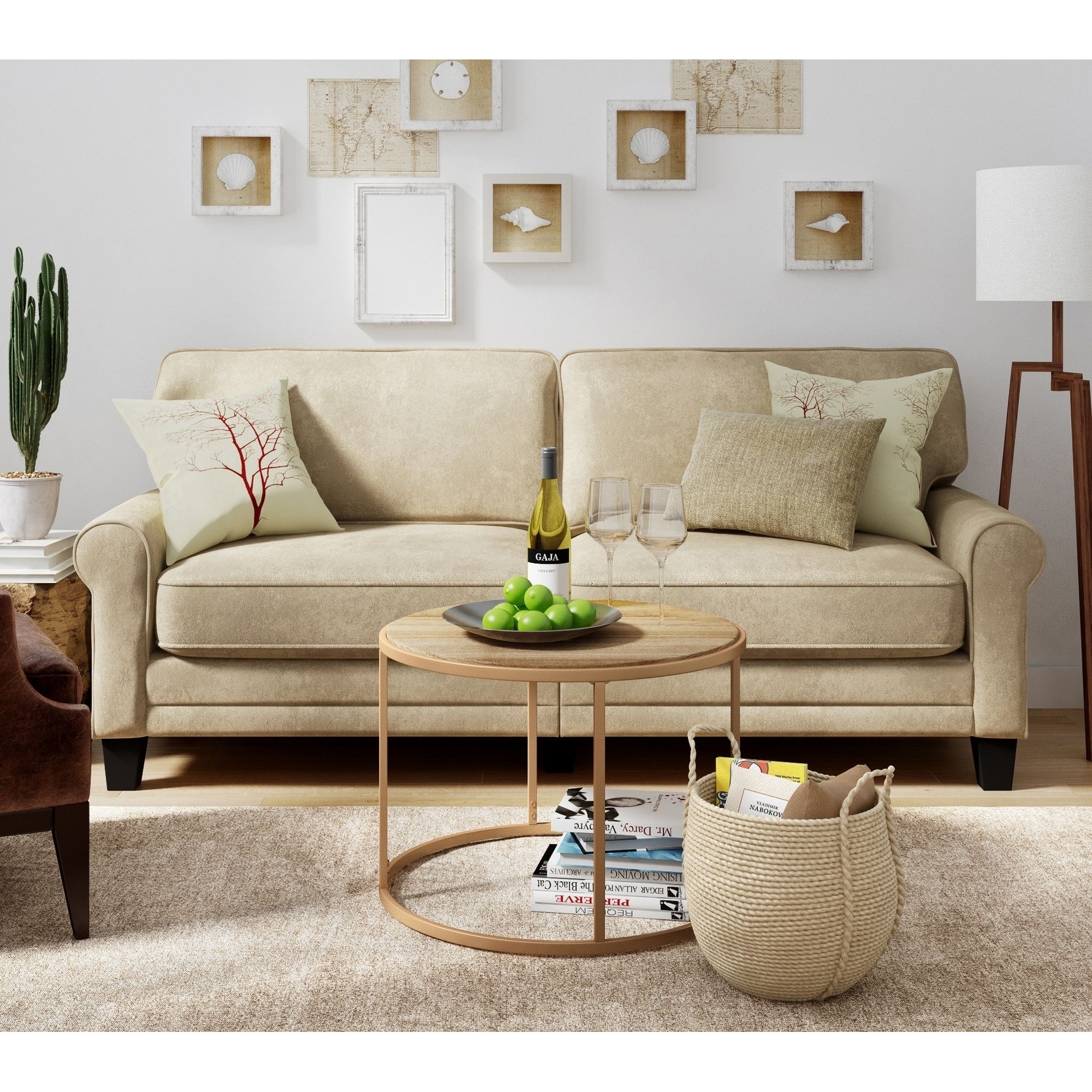 Serta Copenhagen Collection Vanity Beige Deluxe Sofa