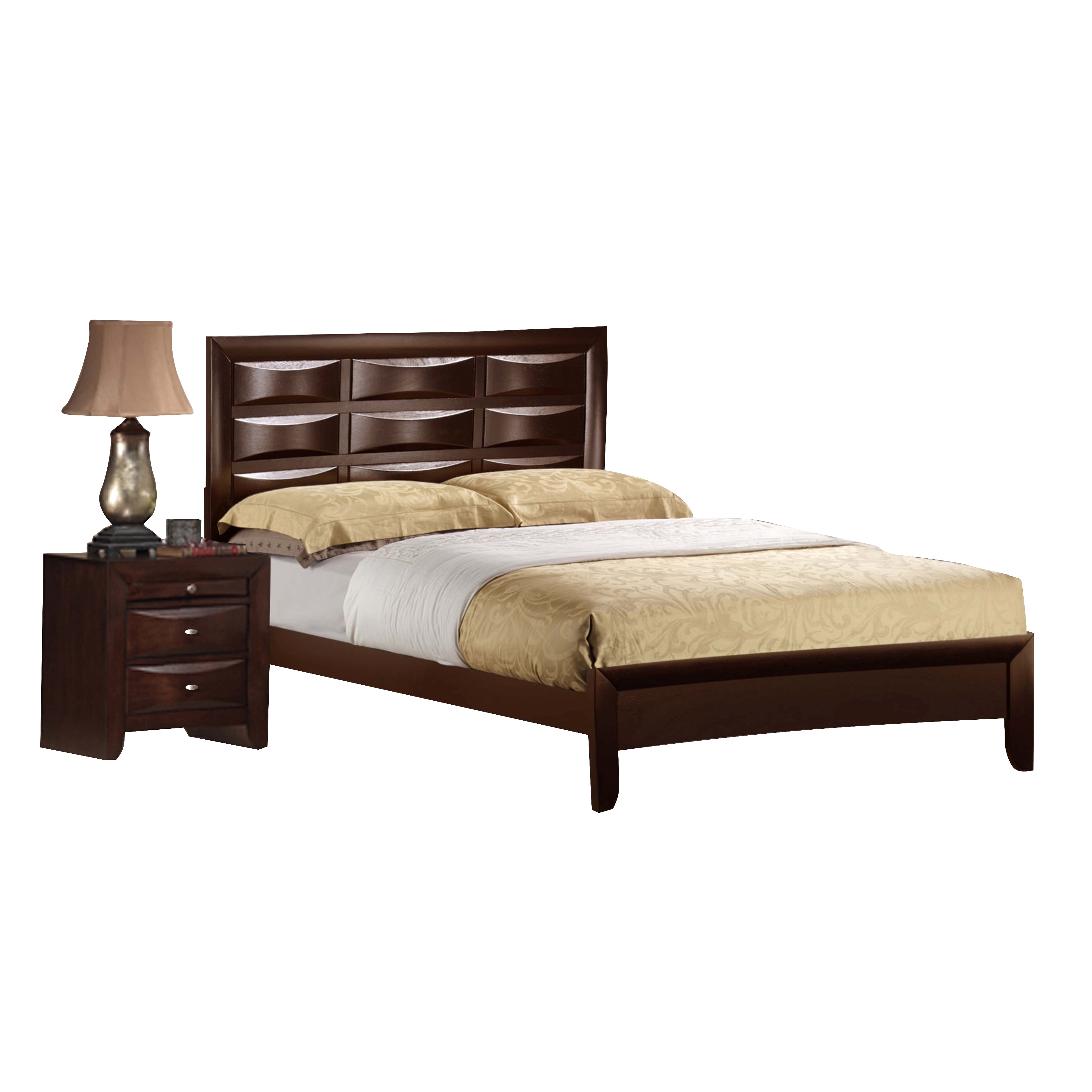 Global Furniture Usa Merlot Livia Queen Bed Brown Size Queen