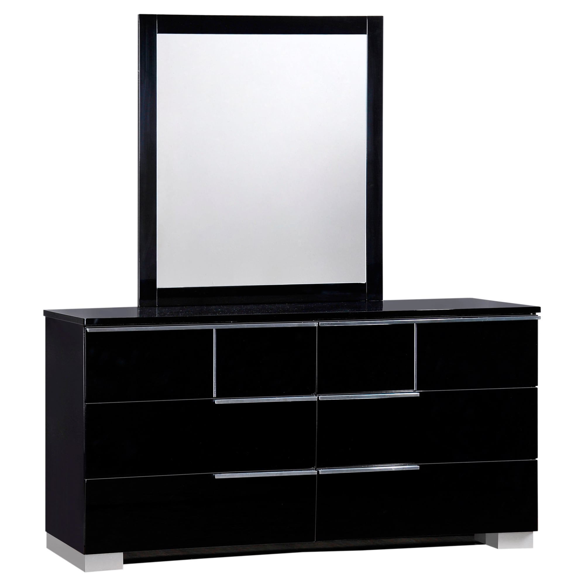 Shop Hailey High Gloss Black Dresser Overstock 9089120