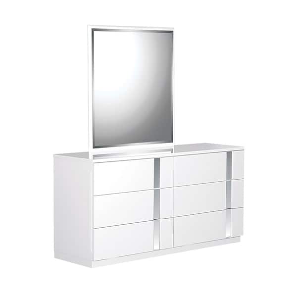 Shop White High Gloss Dresser Free Shipping Today Overstock