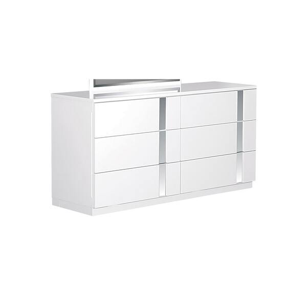 Shop White High Gloss Dresser Free Shipping Today Overstock