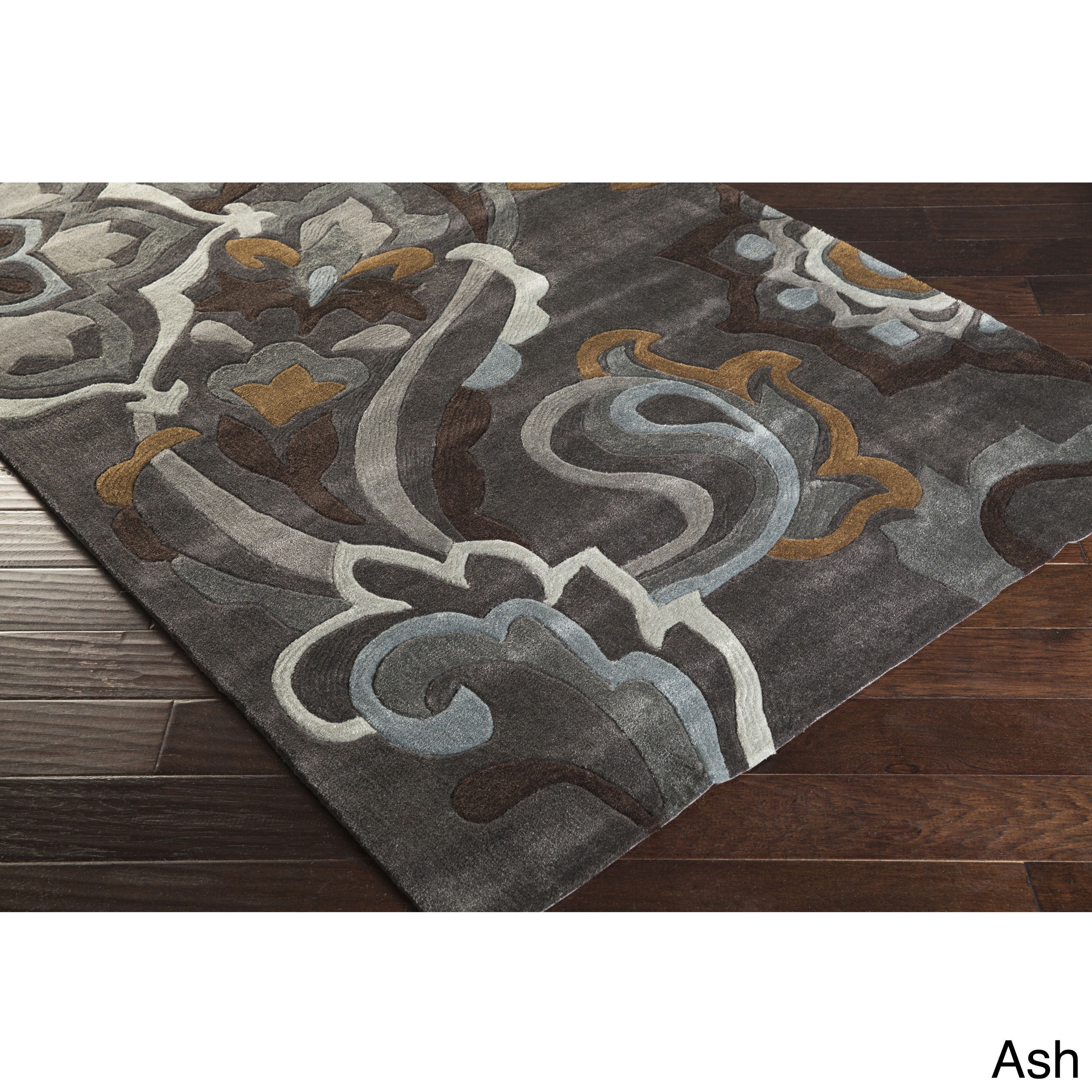 Hand tufted Floral Contemporary Area Rug (5 X 8)