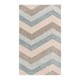 preview thumbnail 16 of 14, Hand-tufted Chevron Geometric Contemporary Area Rug - 9' x 13' Blue/Grey