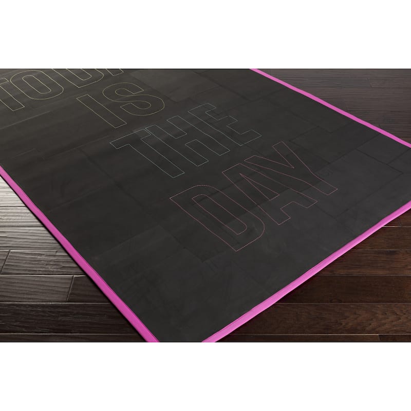 Hand-woven Today Black Area Rug - 8' x 10' - 8' x 10'