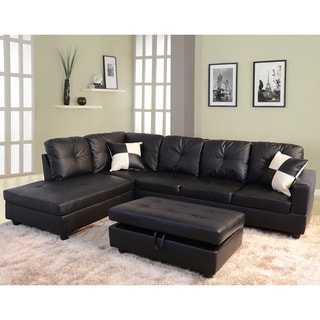 Top Product Reviews For Delma 3 Piece Faux Leather Left Facing Delma 3 Piece Faux Leather Left Facing Chaise Sectional Set