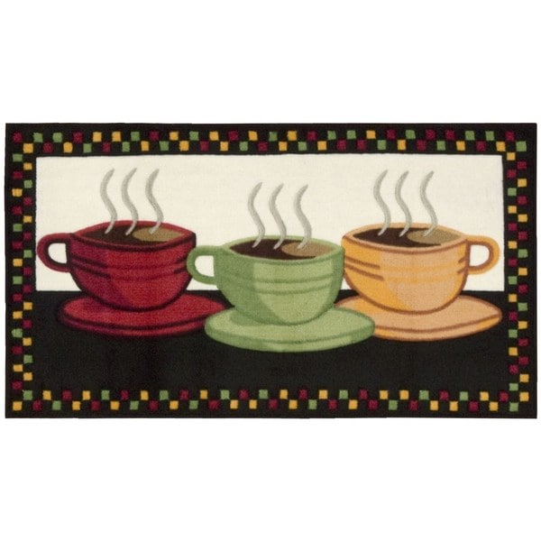Nourison Accent Decor Black Coffee Trio Rug (1'10 x 3'4)
