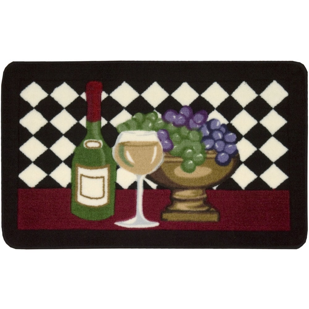 Nourison Accent Decor Black Wine Rug (18 X 26)