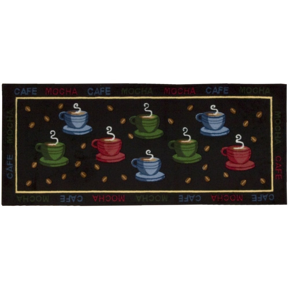 Nourison Accent Decor Coffee Cups Black Rug (110 X 46)