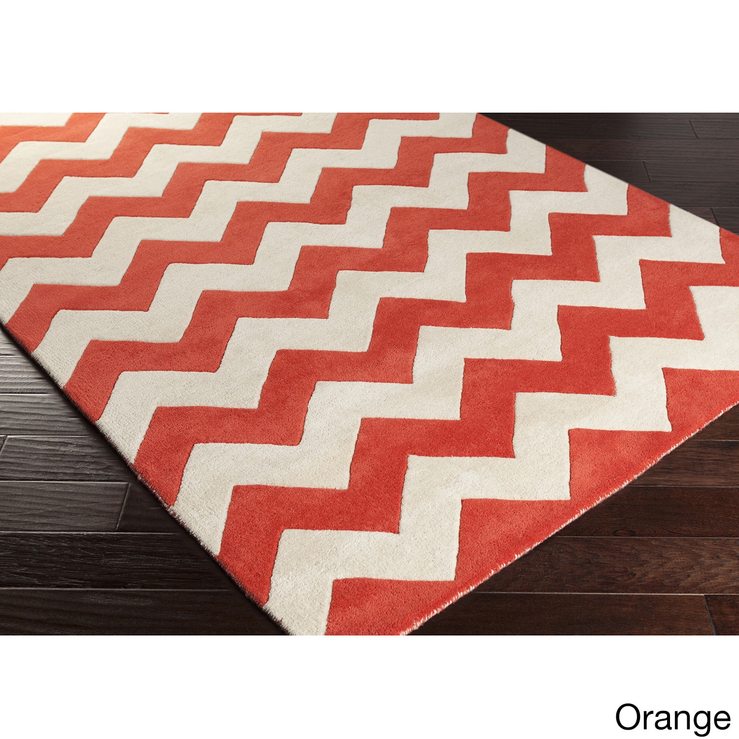 Hand tufted Lila Chevron Wool Area Rug (6 X 9)