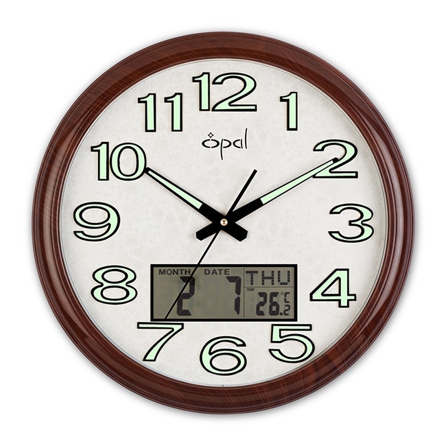 Opal Ana digi Luminous Dial 17 inch Wall Clock