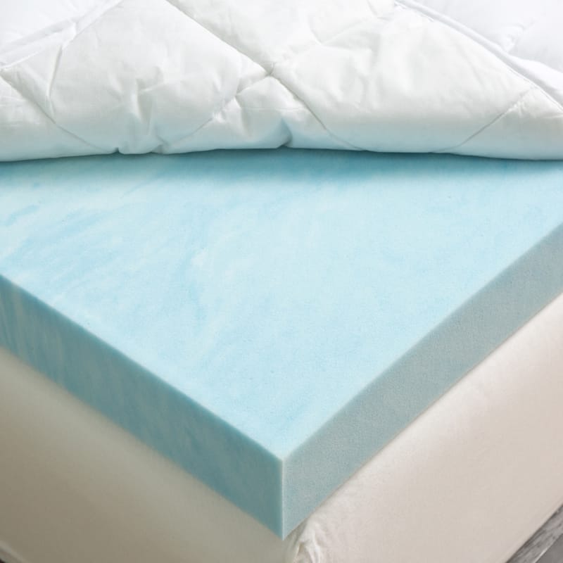 Slumber Solutions 3-inch Gel Memory Foam and Fiber Mattress Topper