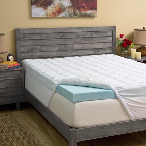 Grande Hotel Collection 4 inch Gel Memory Foam and 1.5 inch Fiber