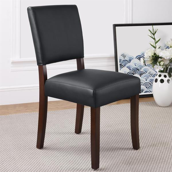 Shop Dorel Living Black Parsons Chair Free Shipping Today Overstock