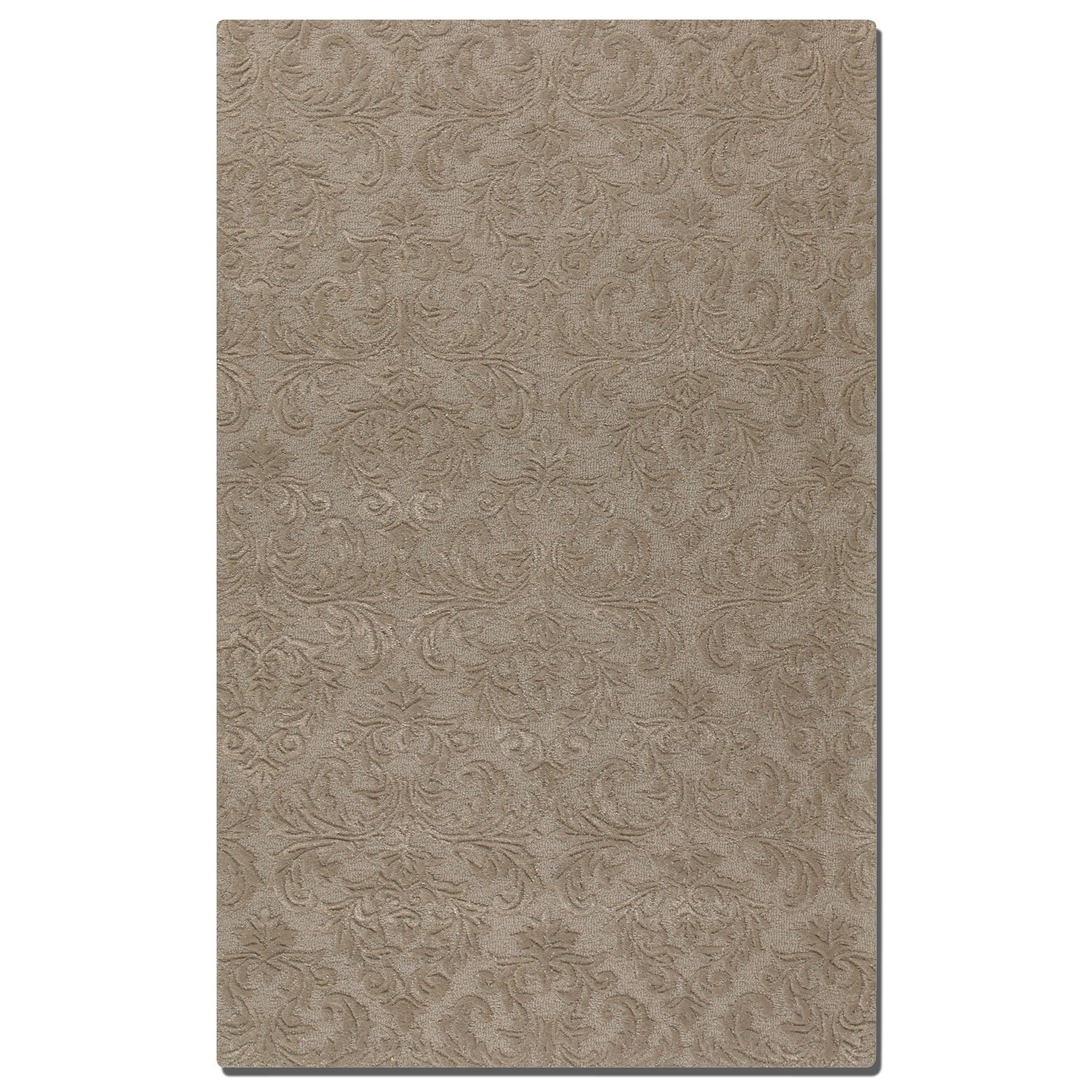 St. Petersburg Gray Wool Rug (5 X 8)