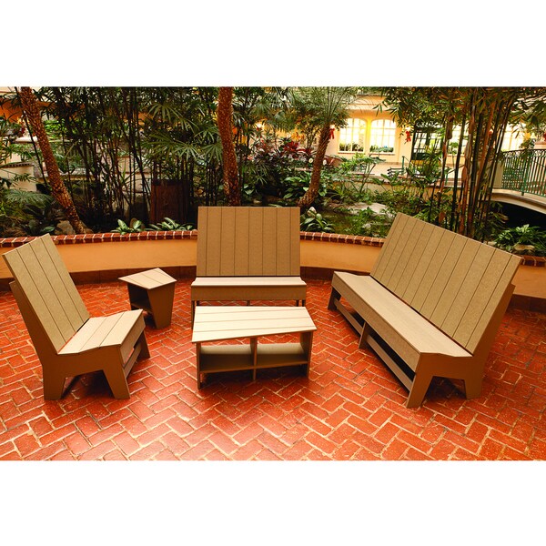 Milan High Density Polyethylene 5 Piece Patio Set Free Milan High Density Polyethylene 5 Piece Patio Set