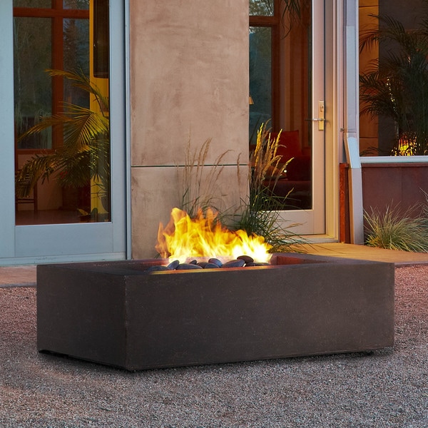 Galleon Rectangular Fire Pit Table Houzz