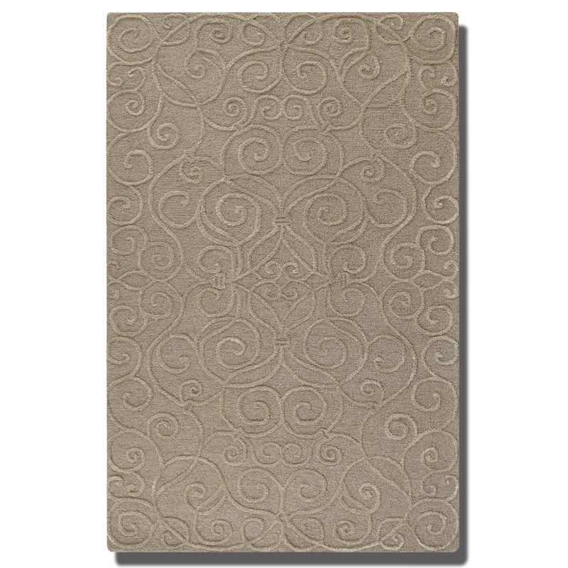 Vienna Dark Taupe Wool Rug (8 X 10)