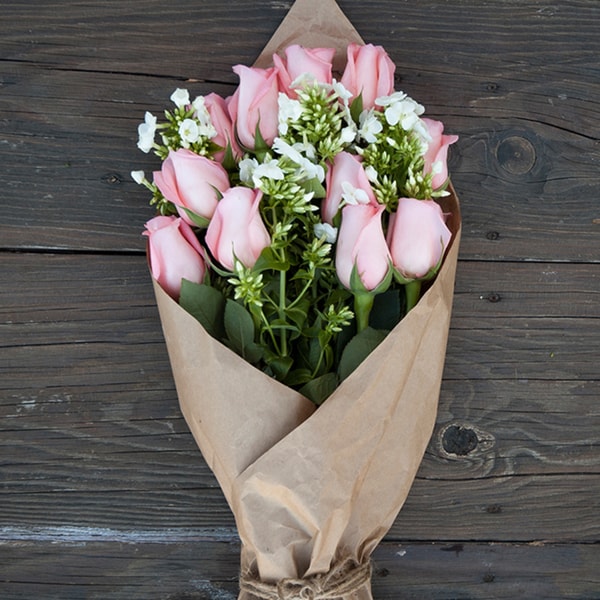 The Bouqs Volcano Collection 'Above and Beyond' Original Pink Rose Flower Bouquet