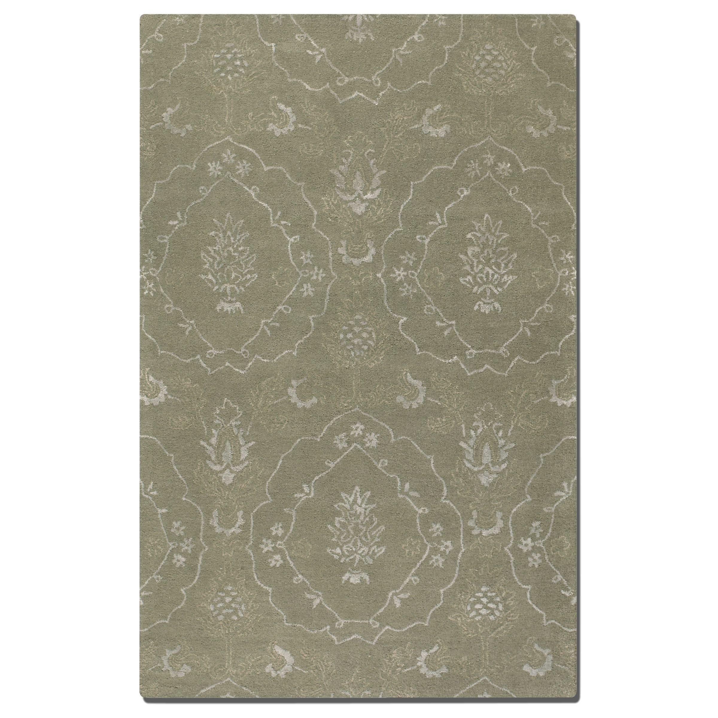 Geneva Laurel Green Wool Rug (8 X 10)