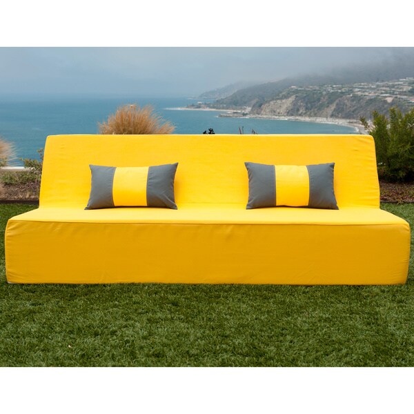Shop Softblock LowBoy Yellow Indoor/Outdoor Sofa - Free Shipping ... Shop Softblock LowBoy Yellow Indoor/Outdoor Sofa - Free Shipping ...