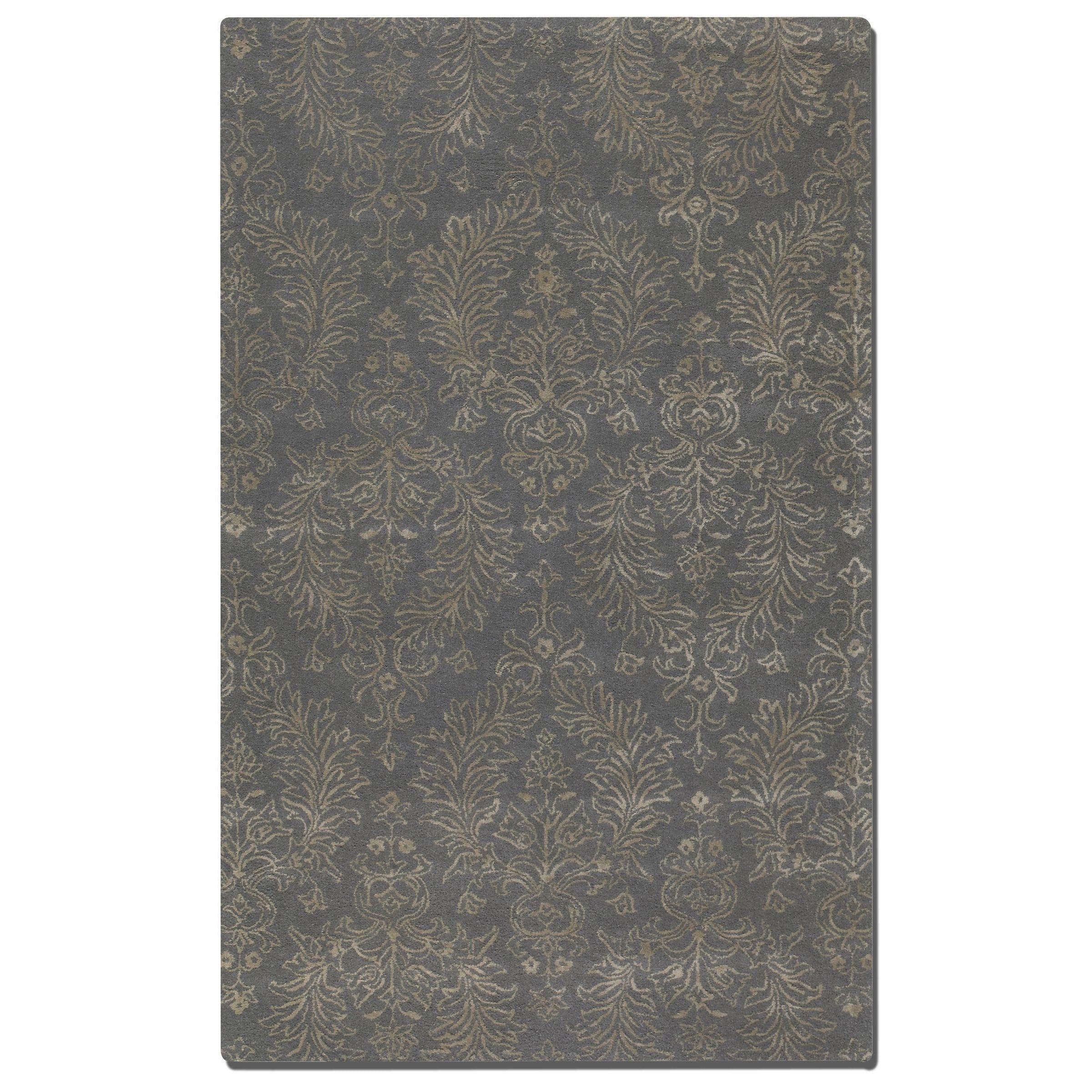 Paris Blue Gray Wool Rug (8 X 10)