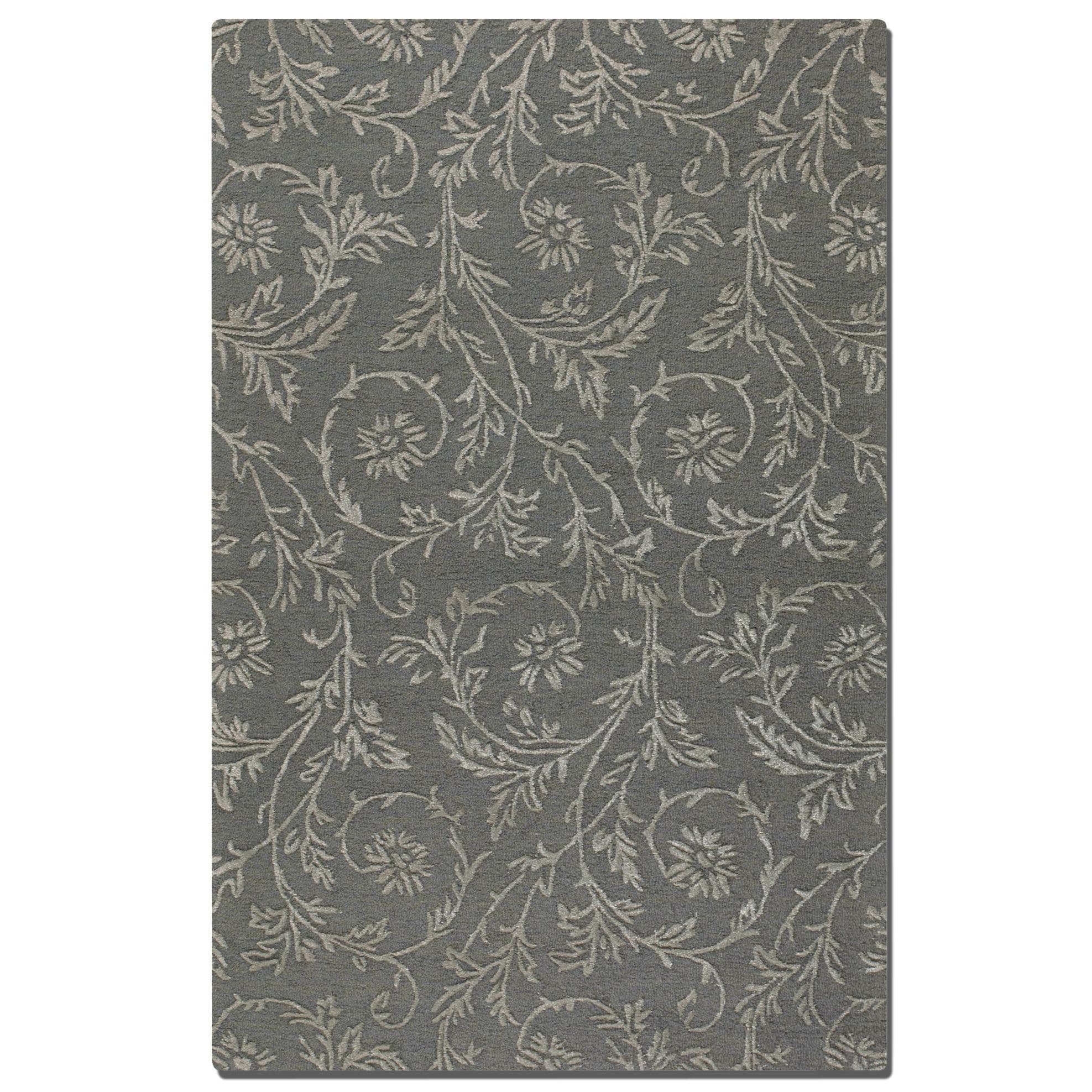 Licata Blue Grey Wool Rug (8 X 10)