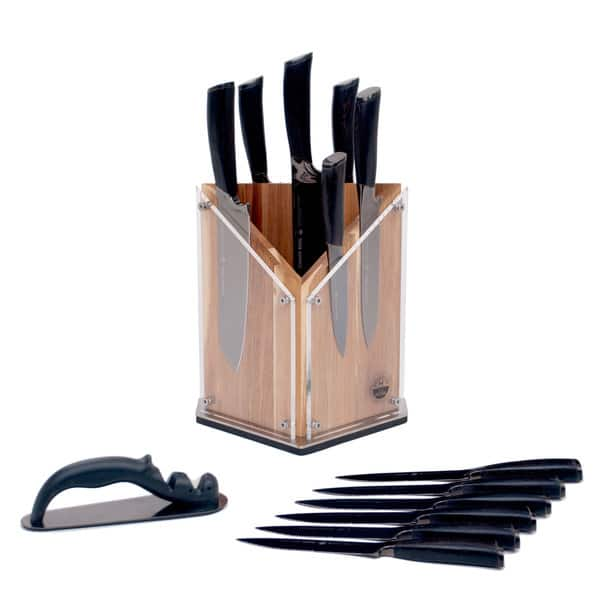 Schmidt Brothers Cutlery 10-Piece Knife Set (Black)