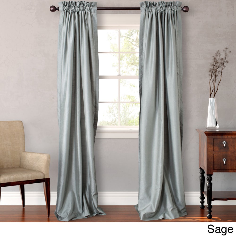 Revman International Heritage Landing 108 Inch Faux Silk Lined Drape Set Green Size 54 x 108