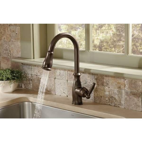Shop Moen Brantford Oil Rubbed Bronze Kitchen Faucet Free