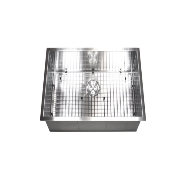 23-inch Single Bowl Undermount Zero Radius Kitchen Bar Island Sink