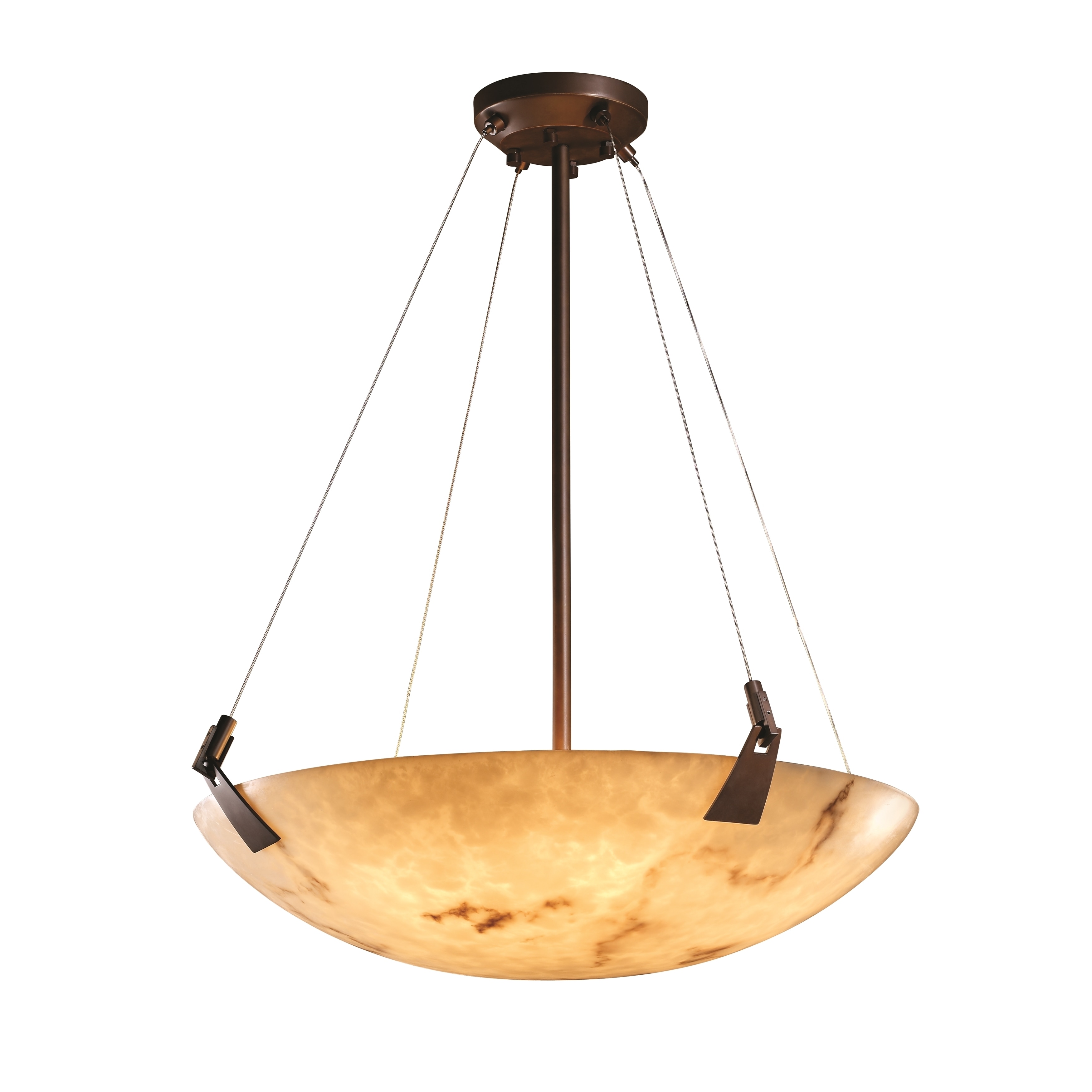 Lumenaria 6 light Tapered Clip Dark Bronze Pendant