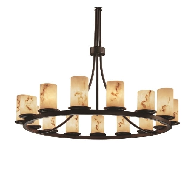 Lumenaria 15 light 1 tier Dark Bronze Chandelier