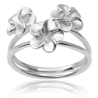 Shop Journee Collection Sterling Silver Flower Ring - On Sale - Free ...