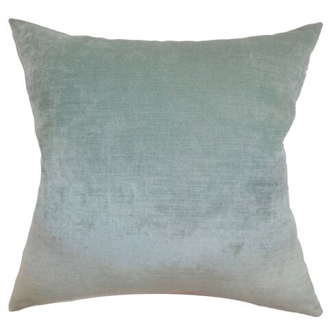 Carson Carrington Niva Aqua Blue Feather and Down Fill Throw Pillow