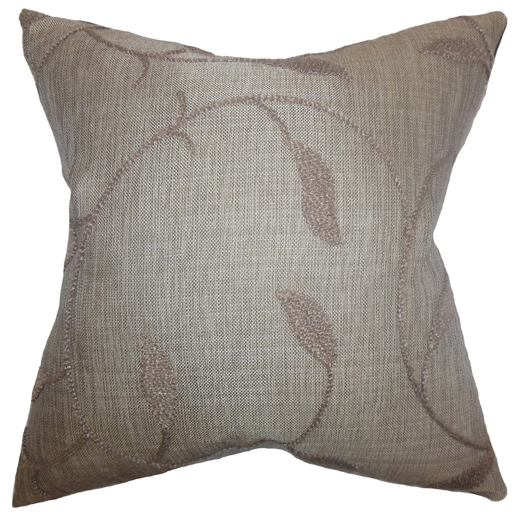 Delyth Java Floral Feather and Down Filled Throw Pillow