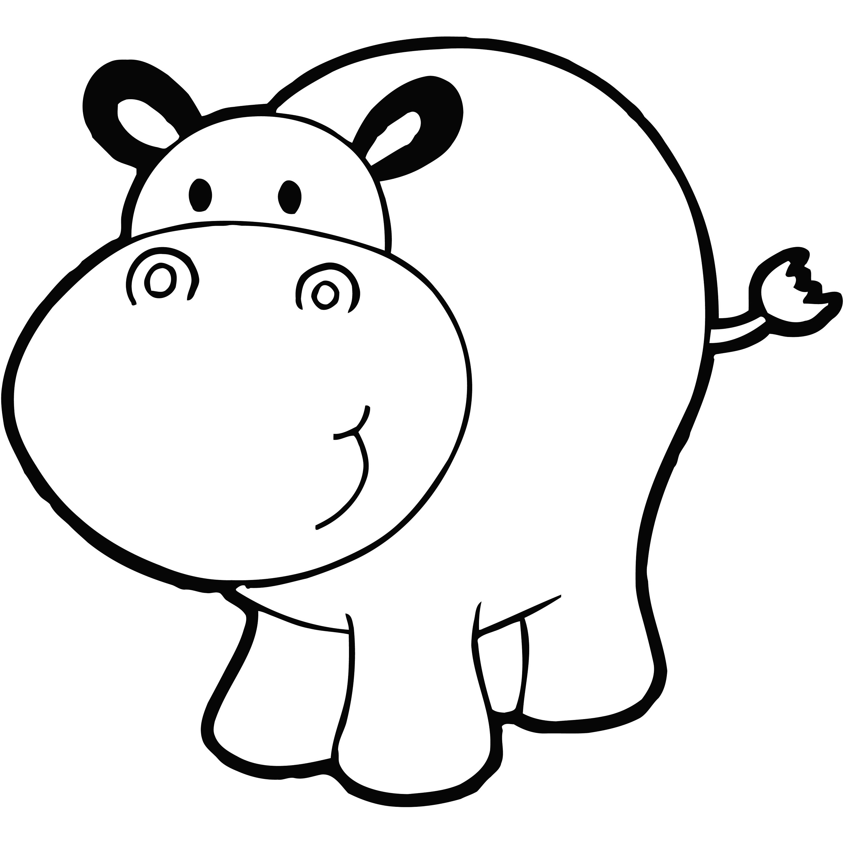 Shop Little Hippo Vinyl Wall Decal - Free Shipping On Orders Over $45 ...