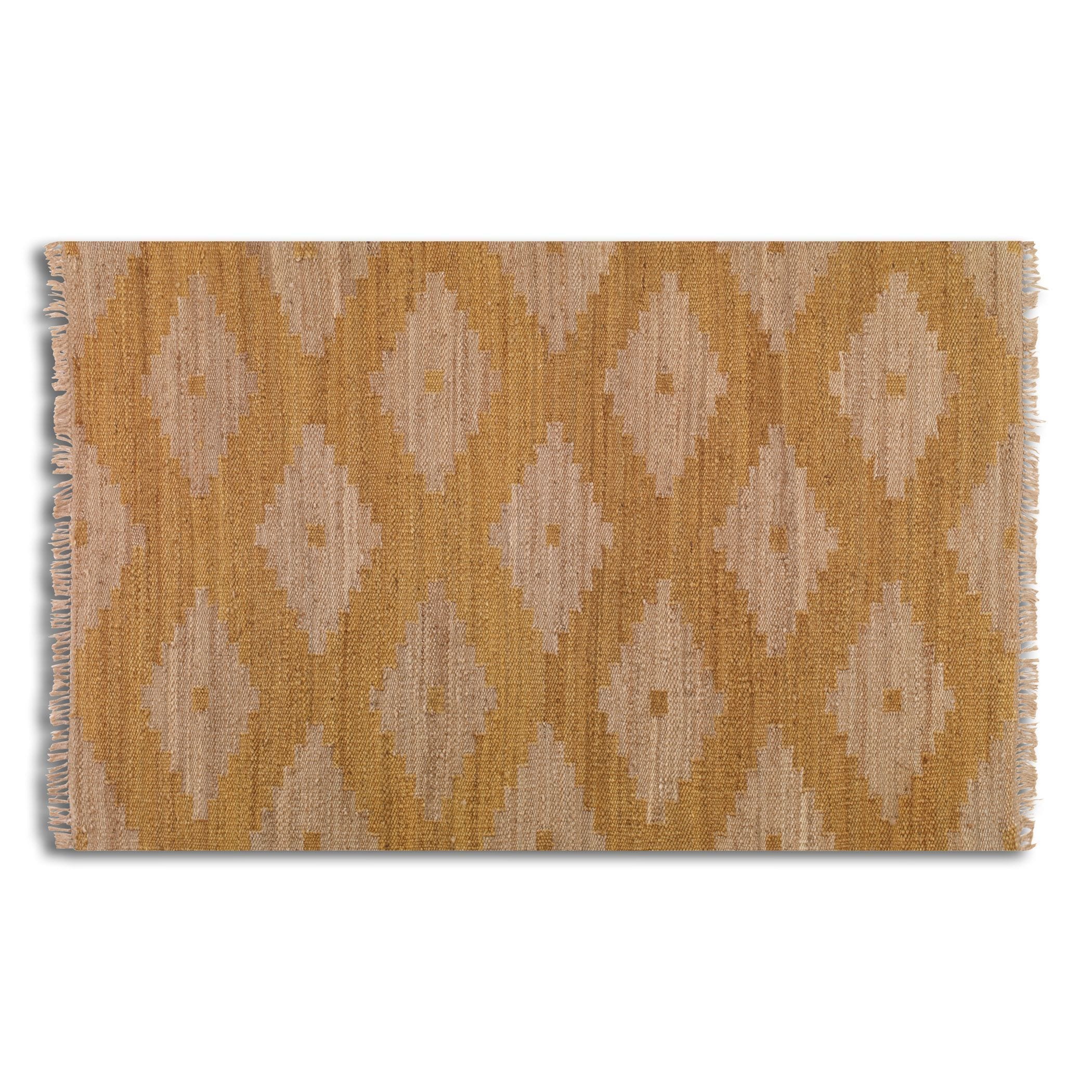 Asmae Orange Hemp Rug (5 X 8)