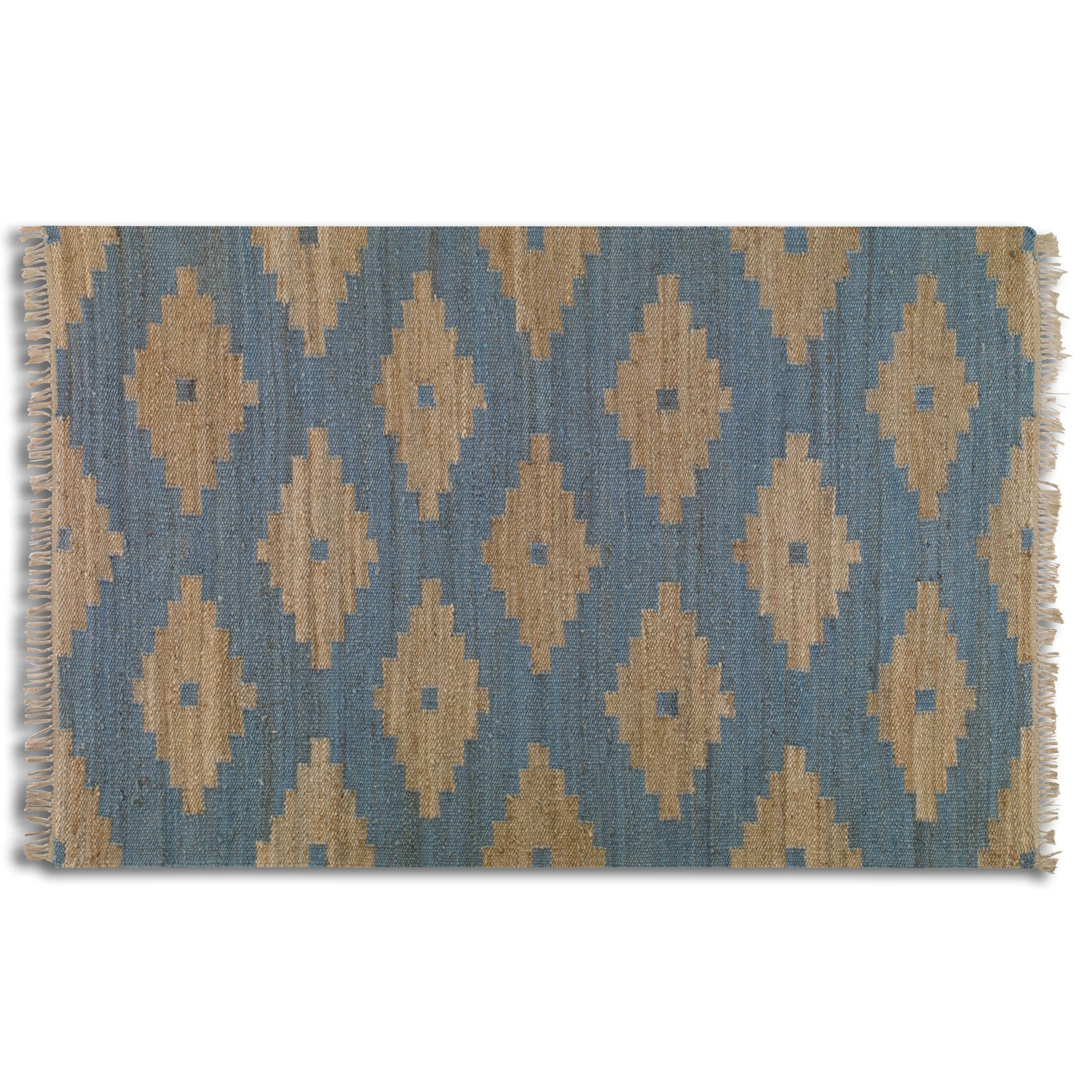 Asmae Blue Hemp Rug (8 X 10)