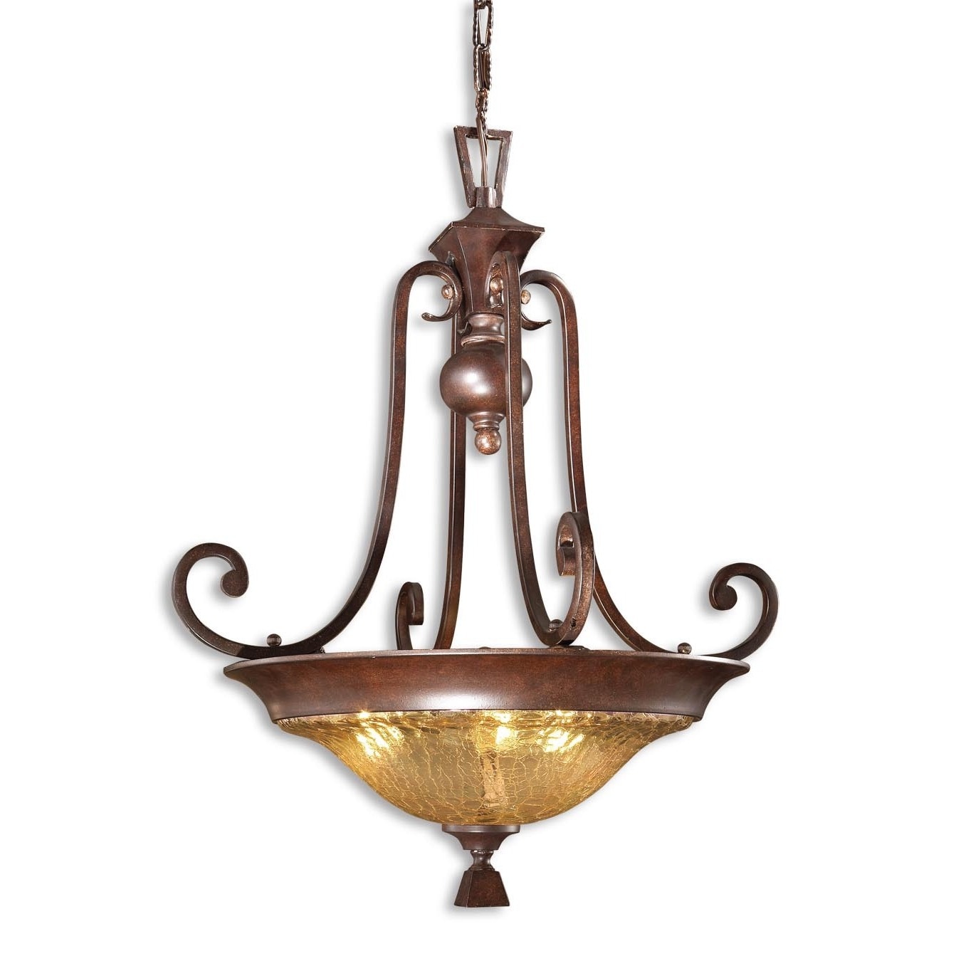 Elba 3 Light Pendant Metal And Crystal Lighting Fixture