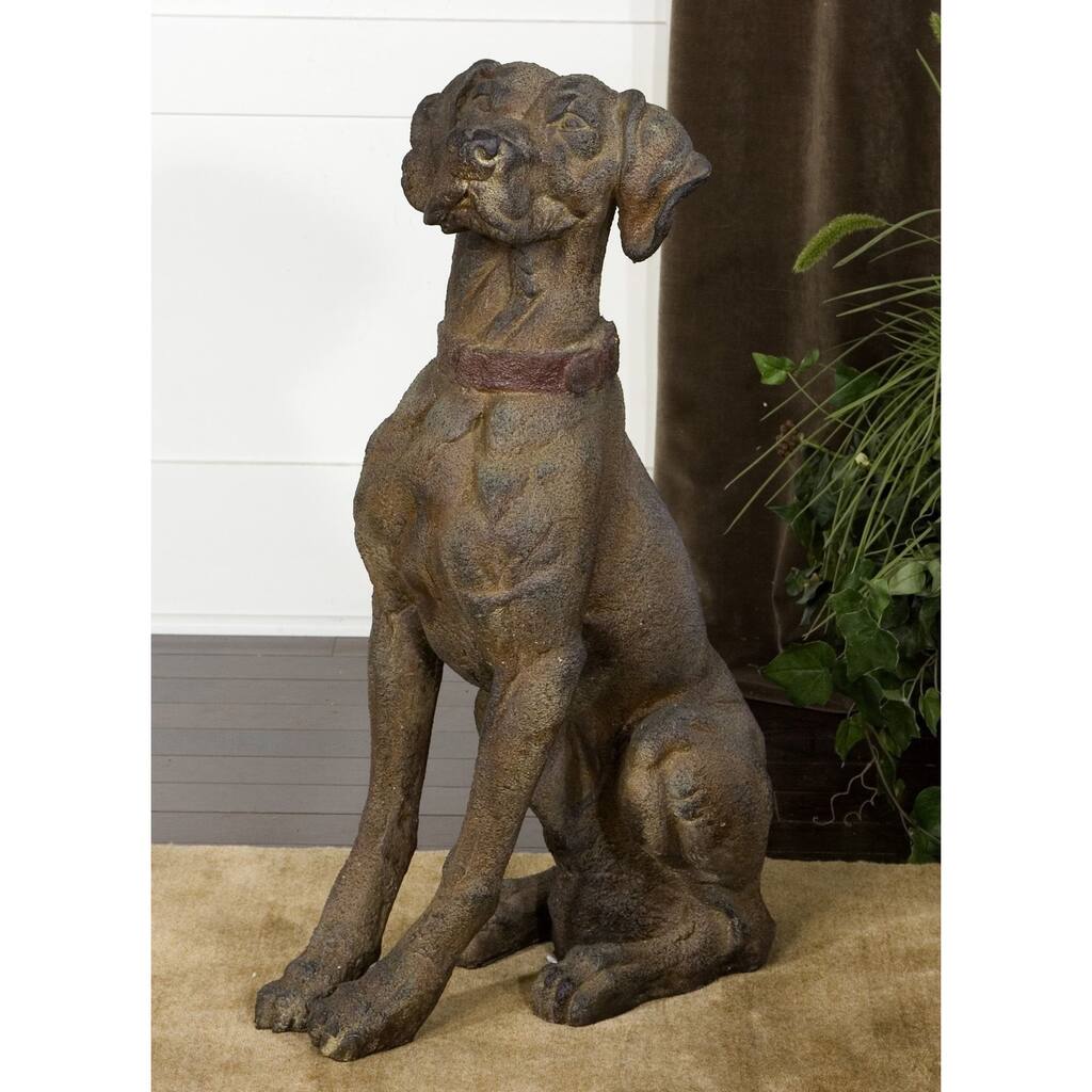 Uttermost Large Rusted Dog Statue