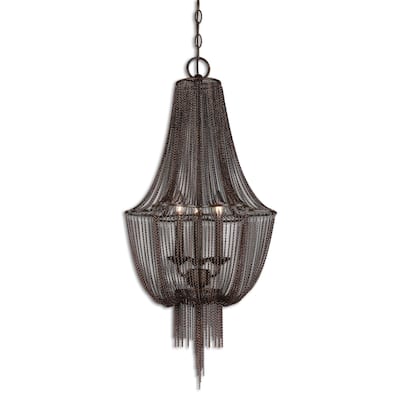 Uttermost Lezzeno 3-light Metal Lighting Fixture Chandelier