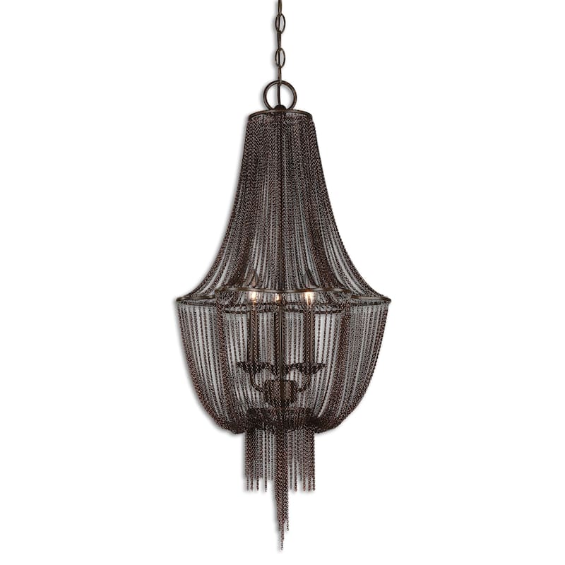 Uttermost Lezzeno 3-light Metal Lighting Fixture Chandelier