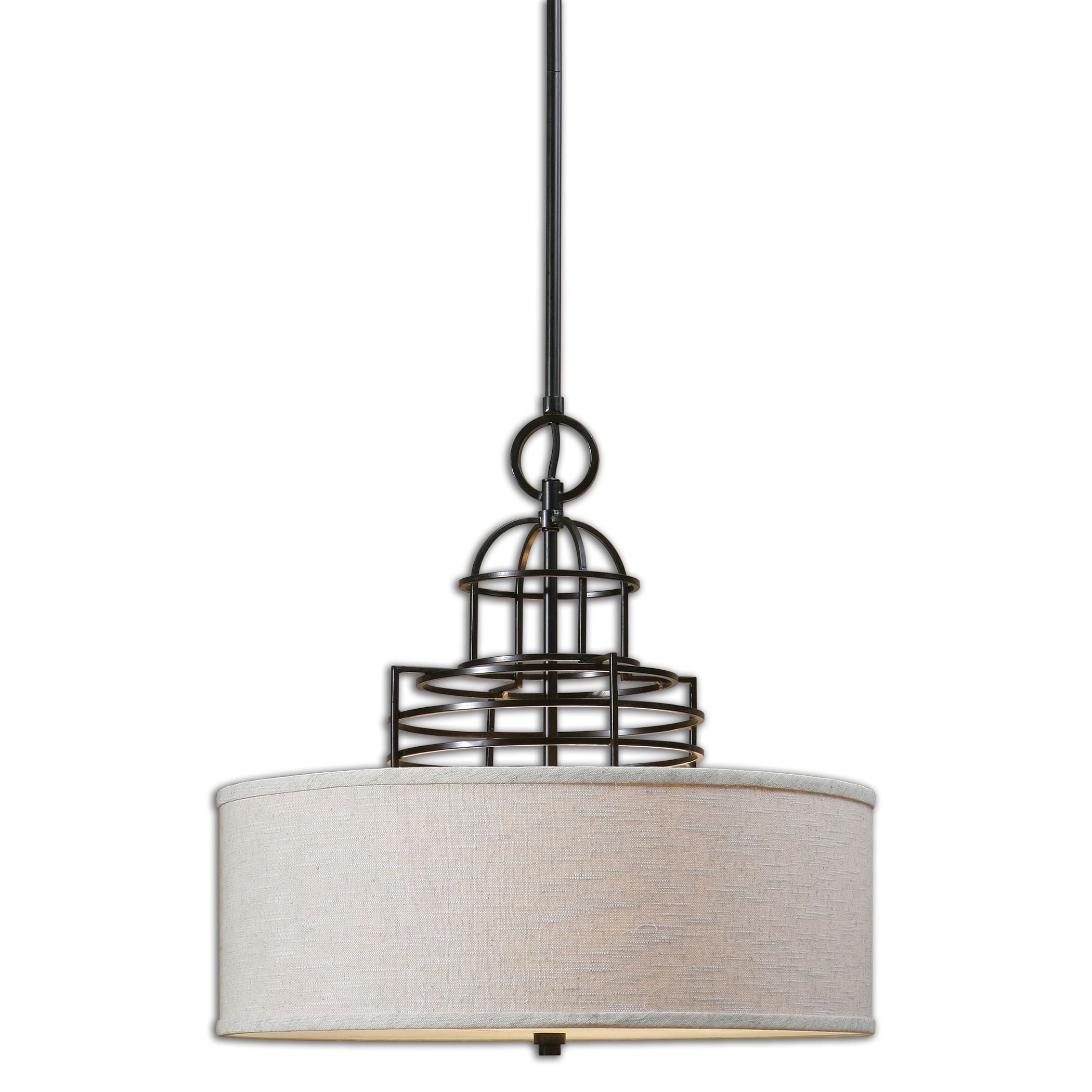 Cupola 3 light Weathered Bronze Pendant