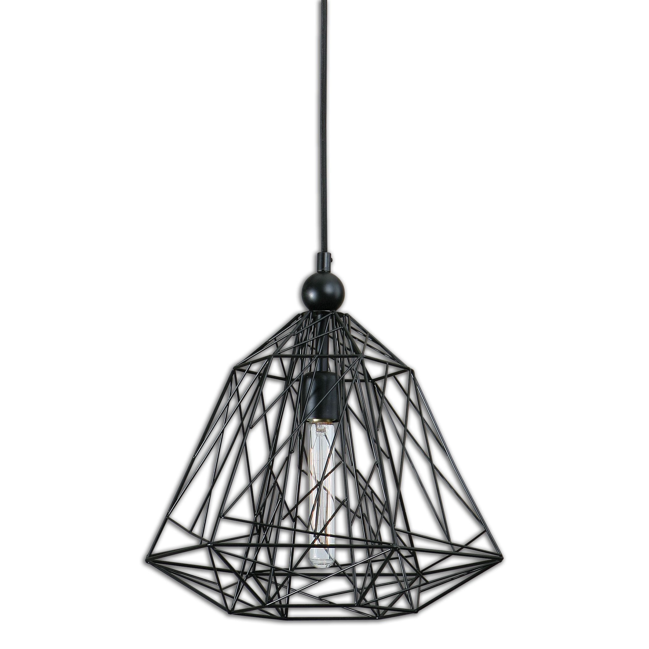 Paxton 1 light Matte Black Pendant